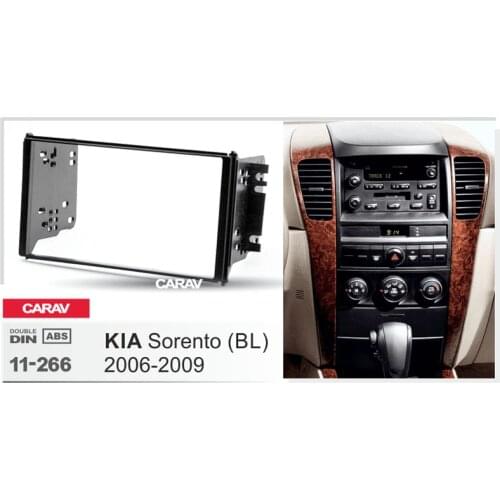 CARAV 11-266 Top Quality Radio Fascia for KIA KIA Sorento (BL) 2006-2009 Stereo Fascia Dash CD Trim Installation Kit