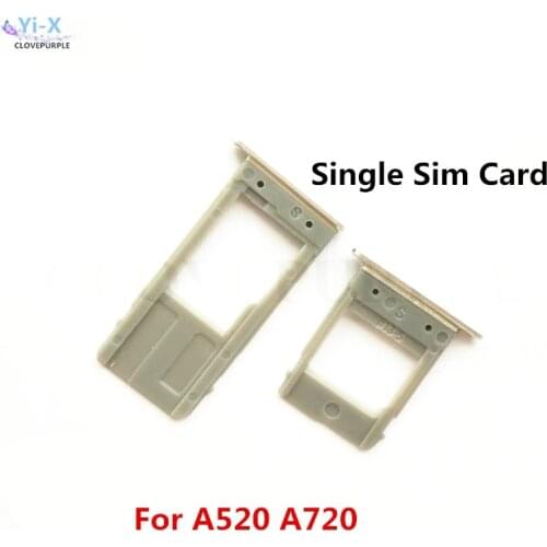 Single SIM Card Tray Holder for Samsung Galaxy A520 A720 A5 2017 A7 2017