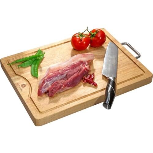 YUSOTAN solid wood board single cut both sides available anti-cracking convenient healthy kitchen vegetable cutting board wooden