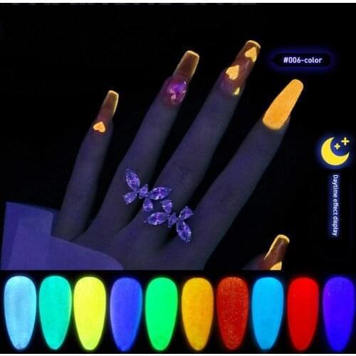 10ml Luminous Gel Nail Polish Glow In Dark Color Thermal Color Change Semi Permanent Soak Off UV LED Gel Varnish Nail Art