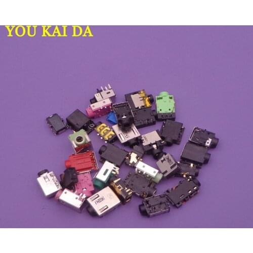 30models 60pcs/lot Interface Microphone Connector Audio Jack Socket For Acer Asus Lenovo HP Dell Toshiba Samsung Sony