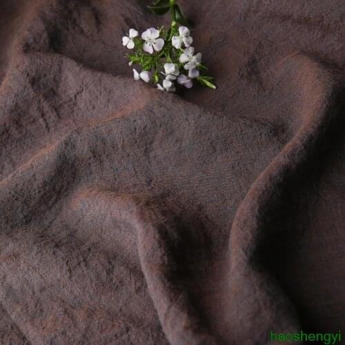 High-end yarn-dyed linen classic solid color clothing fabric
