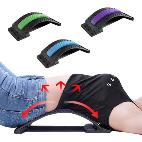 Back Waist Massage Stretcher Equipment Massage Tools Massageador Magic Stretch Fitness Lumbar Relaxation Spine Pain Relief
