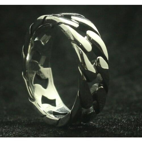 Size 6 To Size 14 Unisex 316L Stainless Steel Simple Fashion Ring Newest