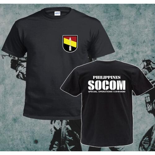 2019 Summer Fashion Men O-Neck T Shirt Inspired Philippines Army Special Operations Command Military Forces Shirt