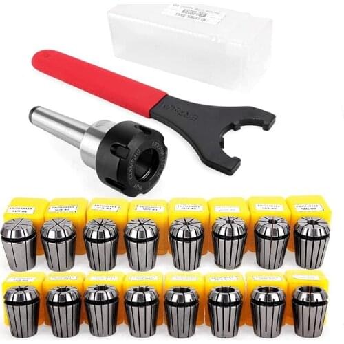 ER25 Collet Set Chuck with MT2 ER25 M10 Motor Extension Rod, CNC Engraving Machine or Milling Lathe Tool