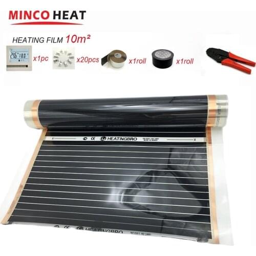 Heating Film With Pifi APP Control Thermostat Carbon Foil Good to Human Healthy Infrared Heating Film Set 10m2