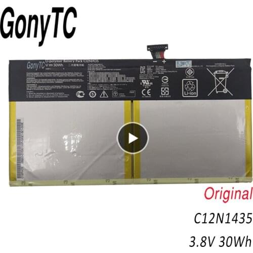 GONYTC C12N1435 3.8V 30WH C12N1435 Original Laptop Battery For ASUS T100HA T100HA-FU006T For Transformer Book T100HA