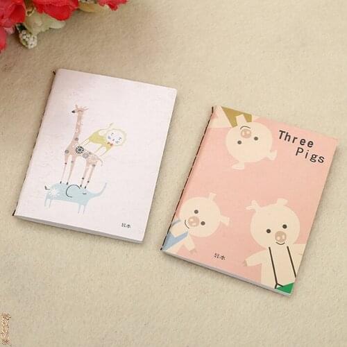 Hot Sale 1 Retro Note Book Korean Cute Cartoon Image Retro For Kids Stationery Kawaii Diary Notebook