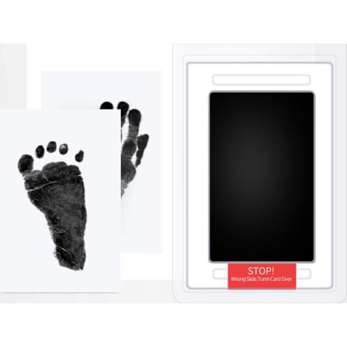 Compartment is Not Dirty Hand Baby Commemorative Hand and Foot Printing Table for Newborn Disposable Photo Frame Gift Ink Pad