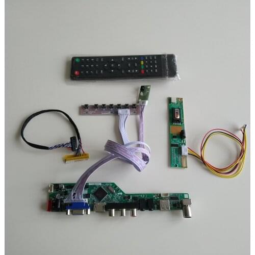 LCD LED AUDIO TV USB VGA AV 1 CCFL lamps Controller driver Board For 17.0" M170ETN01.1 1280X1024 kit diy