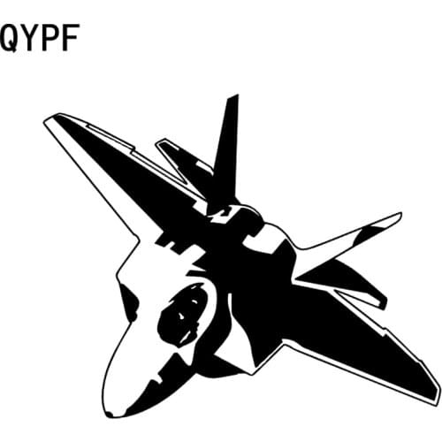 QYPF 15.9cm*12.8cm Delicate Small Anime And Lovely Plane Fighter Model Vinyl Car Sticker Vivid Decal C18-0655