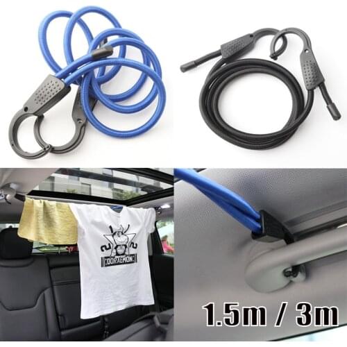 3m 1.5m Adjustable Bungee Cord Shock Rope with Wide Opening Hooks For SUV Cars Clothes Hanger Motorcycle Car Roof Cargo Camping