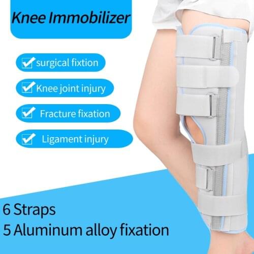 Adjustable Hinged Knee Immobilizer For Adults & Kids Knee Fracture Brace Patella Support Joint Injury Surgery Protector