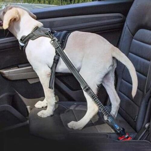 Dog Seat Belt Adjustable Pet Dog Cat Car Safety Belt Reflective Nylon Vehicle Seatbelt Harness for Small Medium Large Dog
