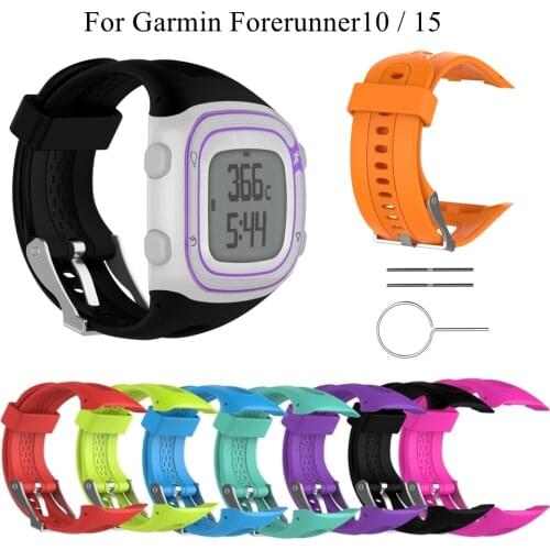 Couple Strap For Garmin Forerunner10 Forerunner15 Silicone Sport Running Watch Wristband Breathable Strap For Forerunner 10 15