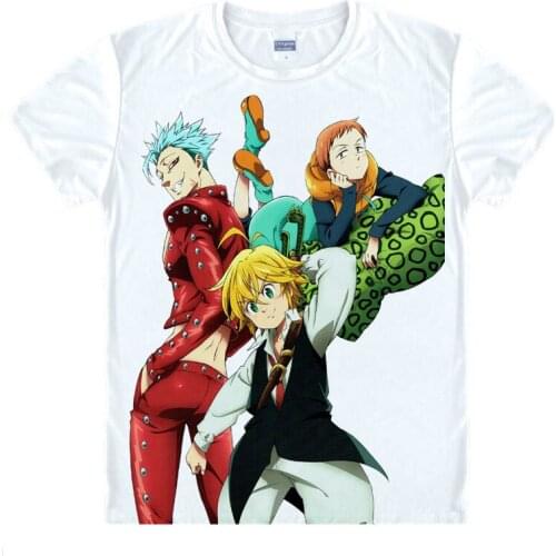 The Seven Deadly Sins T-Shirt Grizzlys Sin of Sloth Shirt Cute Womens T-Shirts Anime clothes cute kawaii cool summer t-shirts a