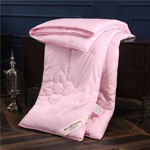 Silk quilt 100% mulberry silk quilt winter quilt spring and autumn quilt core cotton childrens silk quilt