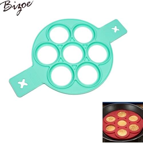 Silicone Pancake Molds Reusable Non Stick Egg Mold Silicone Pancake Maker and Flipper