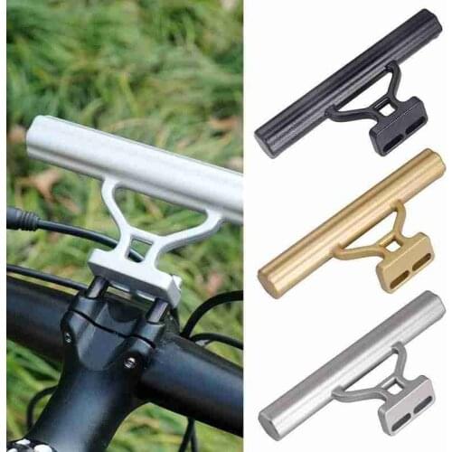 Bicycle Handlebar Extension Mount Flashlight Holder Handle Bar Bicycle Cycling Accessories Phone Holder Extender