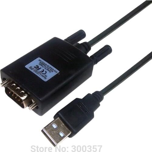 USB to RS232 Male COM Port Serial PDA 9Pin DB9 Serial converter Adapter GPS FTA Cable +cd driver with chipset