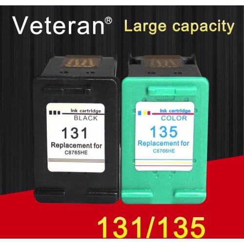 Veteran Ink cartridge 131 135 Replacement for hp131 hp135 HP deskjet 5743 Photosmart C3100 C3183 C3150 C3180 PSC1500 1510 1513