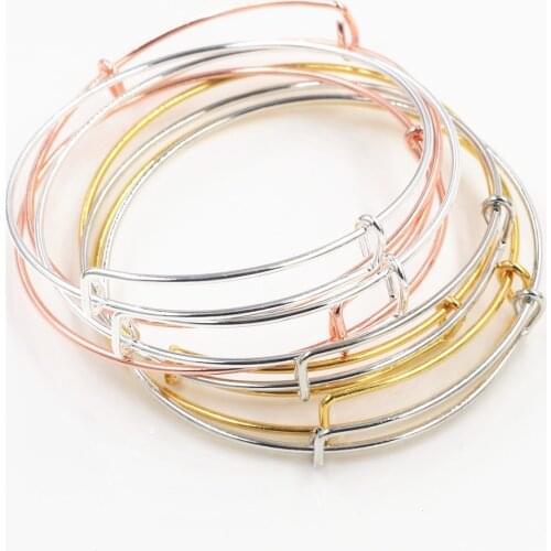 High Quality 10pcs 70mm Diameter 4 Colors Plated Wrist Jewelry Bracelet Charm Bracelets & Bangles Jewelry Findings Components
