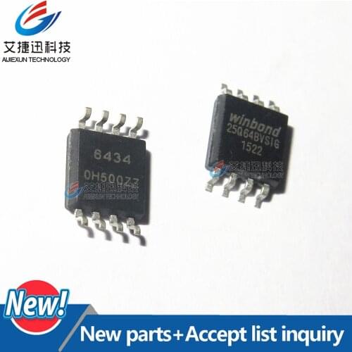 10Pcs W25Q64BVSSIG 25Q64BVSIG 25Q64BVSIG SOP8 64M-BIT SERIAL FLASH MEMORY WITH DUAL AND QUAD SPI in stock 100%New and original