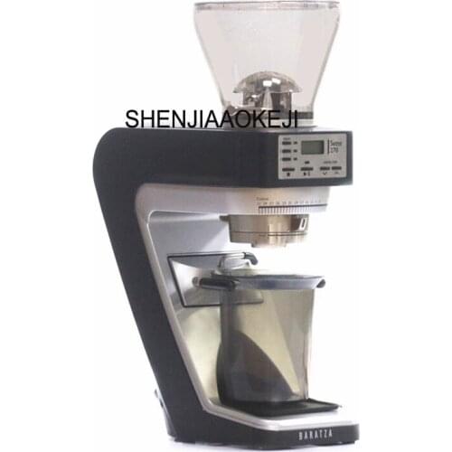270 Electric coffee bean grinder quantitative bean grinder Household and commercial timing mill 220V 300W 1pc