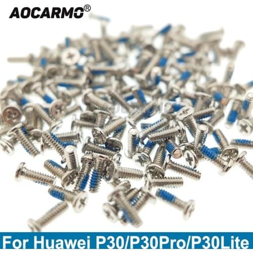 Aocarmo 100Pcs For Huawei P30 Pro /P30 Lite Vibrator Screw Inside Motherboard Middle Frame Bolts Screws Replacement Repair Parts