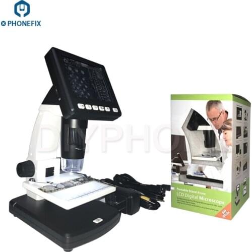 V600 3.5" 600X HD Digital Microscope with 5 Megapixels LED Camera Video Recorder phone motherboard circuit board Repair Tool