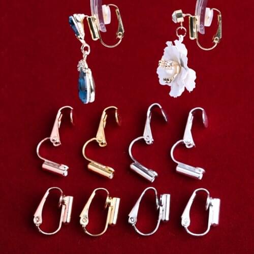 Ear clip converter Needle-free needle Clip type Painless Prevent allergy Pierced female Hand made diy ear accessories