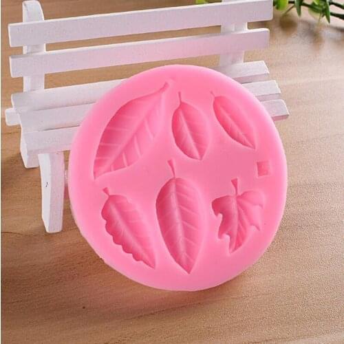 DIY Maple Leaf Silicone Cupcake Baking Mold Christmas Fondant Cake Decorating Tools Gumpaste Chocolate Candy Clay Moulds