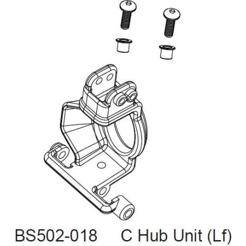 BSD BS502-018 C Hub Unit (Lf) 1/5 RC Truck Parts