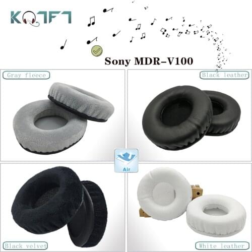 KQTFT flannel 1 Pair of Replacement Ear Pads for Sony MDR-V100 Headset EarPads Earmuff Cover Cushions Cups