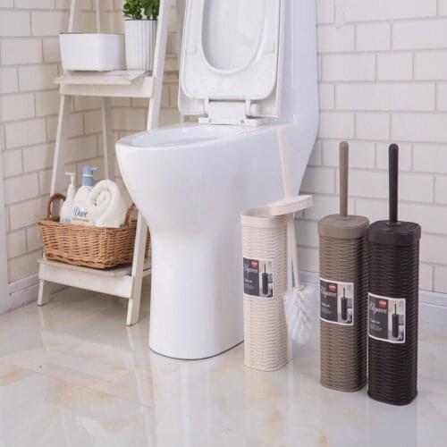 Creative Rattan Toilet Brush Bathroom Cleaning No Dead Ends Toilet Brush Household Cleaning Brush Set Bathroom Accessories