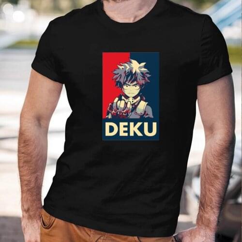 My Hero Academia Deku Anime Manga T Shirt New Style Todoroki Cartoon tees Asian Size Xs-3xl Tops Cotton Male Streetwear