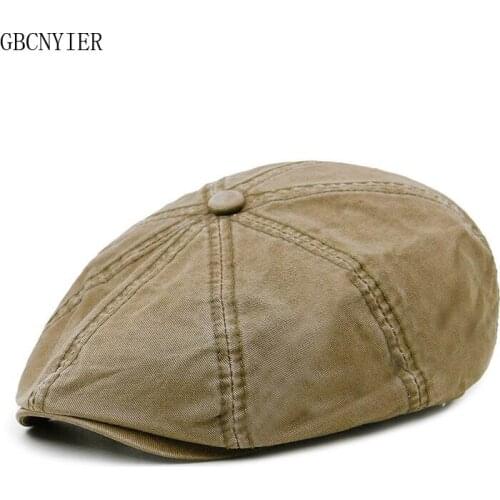 GBCNYIER New Spring Casual Octagonal Hats Men And Women Outdoor Stroll Sun Hat Fashion Thin Wash Cotton Octagonal Cap