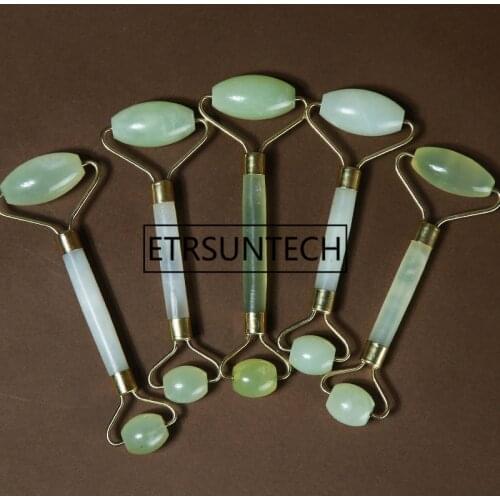 Practical Natural Jade Face Massager Roller Eye Head Neck Body Facial Health Slimming Massage Beauty Tools Green