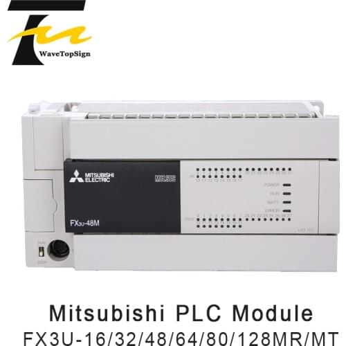 Mitsubishi PLC Programmable Controller FX3U-16 32 48 64 80 128MR MT Current Max 30A Voltage AC100V-240V 50/60Hz