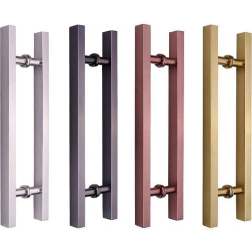 Entrance Glass Door Handle 400MM Stainless Steel Shower/wood Sliding Door Pull Armrest Rose Gold Big Knob for Hotel KTV Hardware