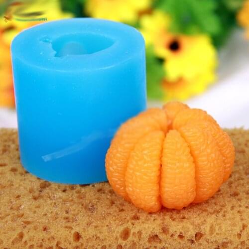 Silicone Molds Fruit Mold Soap Mold Orange Silicone Soap Molds Moulds Candle Mould Silica Gel Oranges Aroma Stone 3D PRZY 001