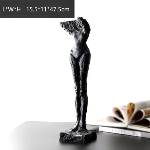Athena Modern Abstract Headless Human Statue Nordic Imitation Plaster Decoration Sculpture Sales Office Furnishings ornament