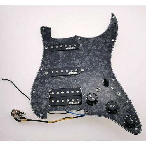 Stratocas Electric Guitar Pickups Wilkinson Alnico5 SSH Style 7-Way type fully loaded pickguard