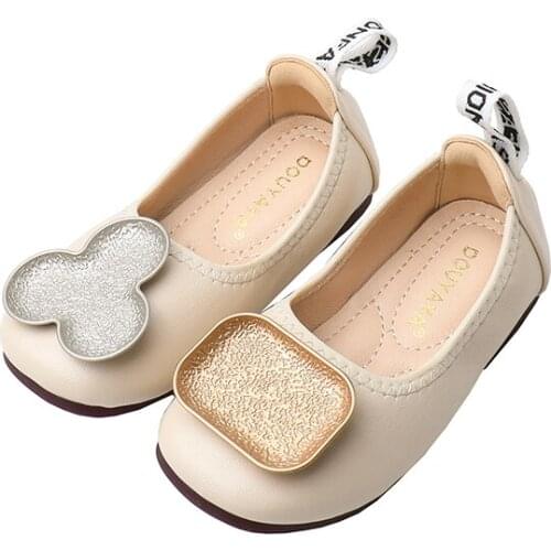 Girls' Shoes Spring and Autumn 2020 New Baby Light 4-12 Years Old Princess Shoes Single Shoes Soft Soled Granny Shoes
