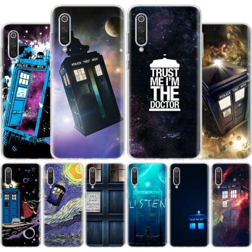 Tardis Box Doctor Who TV Cover Phone Case For Xiaomi Note 10 Mi 10 9 8 CC9 5X 6X A1 A2 A3 F1 Pro Lite + Fashion Transparent Prin