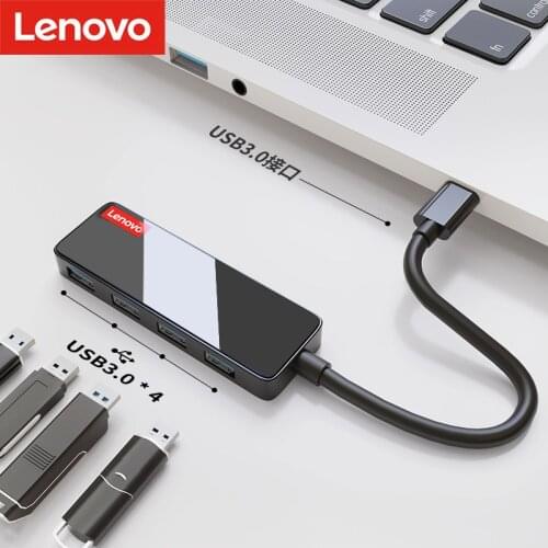 Lenovo A602 USB splitter high speed 4 port HUB multi-interface docking expansion docking converter notebook computer