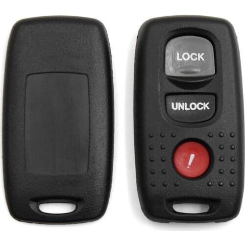 X AUTOHAUX 3 Buttons Key Shell Remote Fob Case Replacement KPU417 For Mazda 3 2004-2009 For Mazda 6 2003-2005 Protege 2001-2003