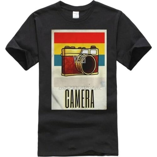 Funny t-shirt for men, novel t-shirt for women, old camera. Camera poster Retro style gifts cool t-shirt