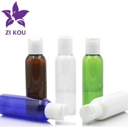 1pcs/lot 60ml PET Disc Cap Free Shipping Empty Refillable Emulsion Essential Oil Liquid Cream Container Travel Squeeze Bottle